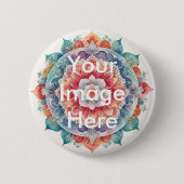 Schaltfläche Pinback für Ihr eigenes Foto personal Button (Vorderseite)