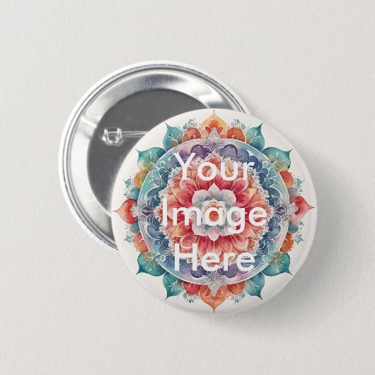 Schaltfläche Pinback für Ihr eigenes Foto personal Button (Vorne & Hinten)