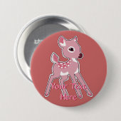 Schaltfläche "Pink Fawn" Button (Vorne & Hinten)