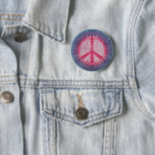 Schaltfläche "Pink Peace Sign"-Gefärbte Krawatte Button (Beispiel)