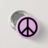 Schaltfläche Pink Peace Symbol Button (Vorne & Hinten)