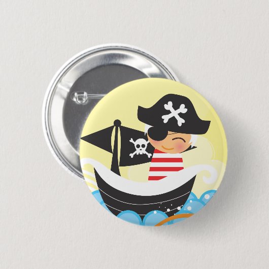 Schaltfläche Pirate Kid Button (Vorne & Hinten)