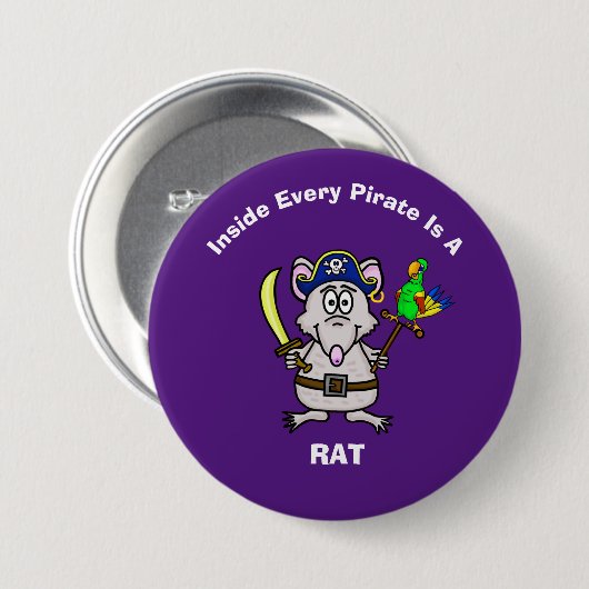 Schaltfläche "Pirate Rat" Button (Vorne & Hinten)