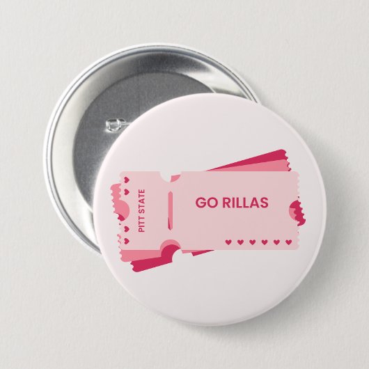 Schaltfläche "Pitt Staat Gorillas Game Day" Button (Vorne & Hinten)