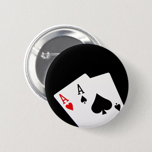 Schaltfläche Poker Aces Button (Vorne & Hinten)