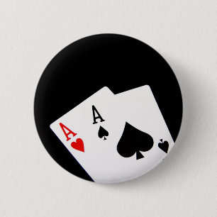 Schaltfläche Poker Aces Button
