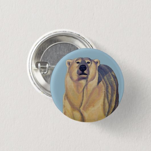 Schaltfläche "Polar Bear Buttons Button Wildlife A (Vorne & Hinten)