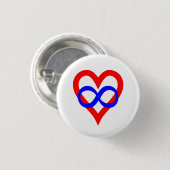 Schaltfläche "Polyamory Pride" (Symbol) Button (Vorne & Hinten)