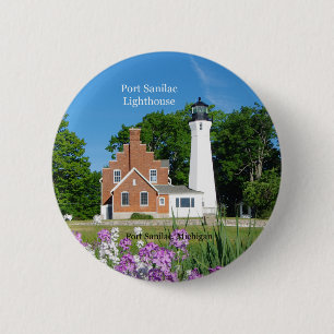 Schaltfläche Port Sanilac Lighthouse Button
