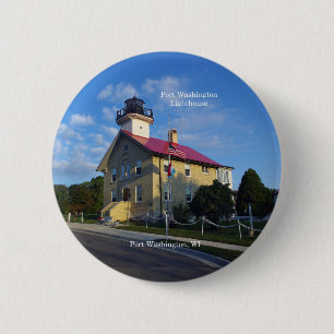 Schaltfläche Port Washington Lighthouse Button