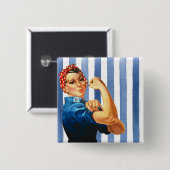 Schaltfläche "Power für Frauen" Button (Vorne & Hinten)