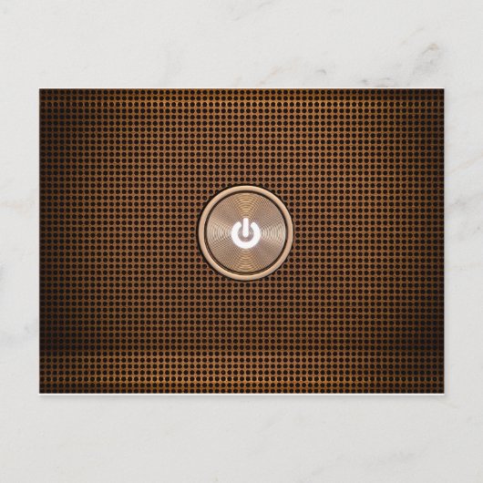 Schaltfläche Power Postkarte (Vorderseite)