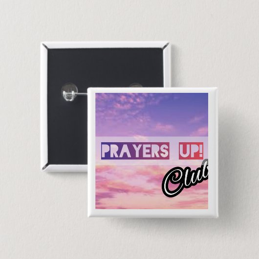 Schaltfläche "Prayers Up Club" Button (Vorne & Hinten)