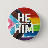 Schaltfläche "PRIDE PRONOUN" (HABM) ABZEICHEN Button (Vorderseite)