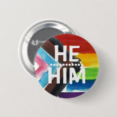 Schaltfläche "PRIDE PRONOUN" (HABM) ABZEICHEN Button (Vorne & Hinten)