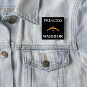 Schaltfläche "Princess Warrior Black" Button (Beispiel)