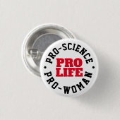 Schaltfläche "Pro-Life Science Women" Button (Vorne & Hinten)