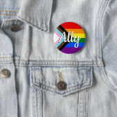 Schaltfläche "Progress Pride"-Flagge Button (Beispiel)