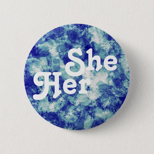 Schaltfläche "Pronomen" Button (Vorderseite)