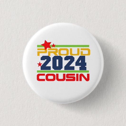 Schaltfläche "Proud-Cousin 2024" Button (Vorderseite)