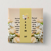 Schaltfläche Psalm 27:1 Button (Vorderseite)