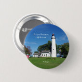 Schaltfläche Pt Aux Barques Lighthouse Button (Vorne & Hinten)