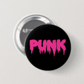 Schaltfläche "Punk" Pink-Tropfen-Schriftart Button (Vorne & Hinten)