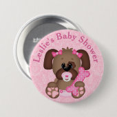 Schaltfläche "Puppy Baby Shower" Button (Vorne & Hinten)