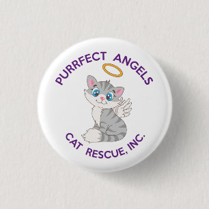 Schaltfläche "Purfect Angels Cat Rescue Button" Button