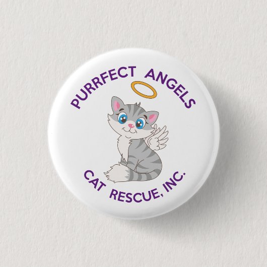 Schaltfläche "Purfect Angels Cat Rescue Button" Button (Vorderseite)