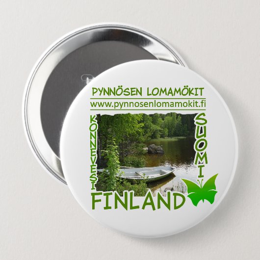 Schaltfläche Pynnecous Lomamökit Button (Vorne & Hinten)