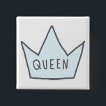 Schaltfläche "Queen" Button<br><div class="desc">Dekorieren Sie Ihre Tasche mit diesem Anweisungsknopf.</div>