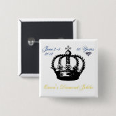 Schaltfläche Queens Diamond Jubilee 2012 Button (Vorne & Hinten)