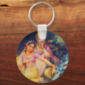 Schaltfläche Radha und Krishna Schlüsselanhänger (Vorderseite)
