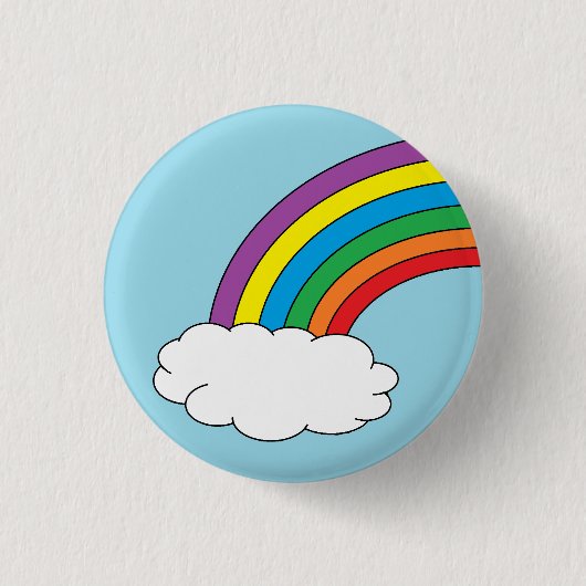 Schaltfläche "Rainbow Birthday" Button (Vorderseite)