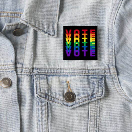 Schaltfläche "Rainbow Letters Square" Button (Beispiel)