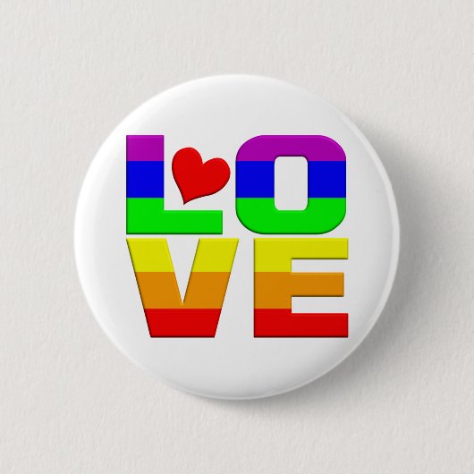 Schaltfläche "Rainbow Liebe" Button (Vorderseite)