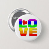 Schaltfläche "Rainbow Liebe" Button (Vorne & Hinten)