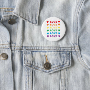 Schaltfläche "Rainbow Liebe" Button
