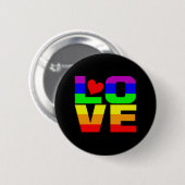 Schaltfläche "Rainbow Liebe" Button (Vorne & Hinten)