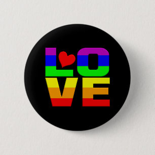Schaltfläche "Rainbow Liebe" Button
