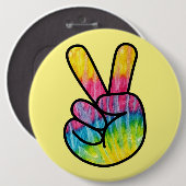 Schaltfläche "Rainbow Peace" Button (Vorne & Hinten)