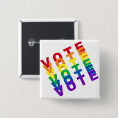 Schaltfläche "Rainbow Vote" Button (Vorne & Hinten)