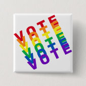 Schaltfläche "Rainbow Vote" Button (Vorderseite)