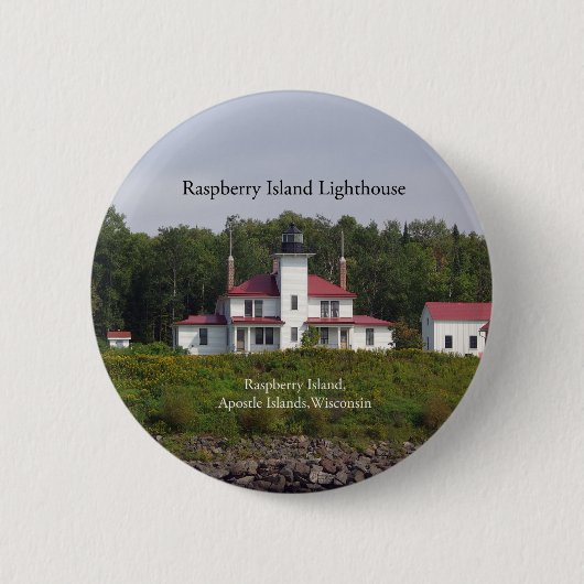 Schaltfläche Raspberry Island Leuchtturm Button (Vorderseite)