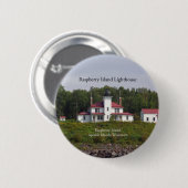 Schaltfläche Raspberry Island Leuchtturm Button (Vorne & Hinten)