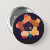 Schaltfläche Rassismus beenden Button (Vorne & Hinten)