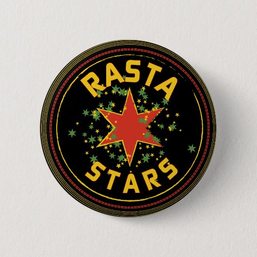 Schaltfläche Rasta-Sterne Button (Vorderseite)