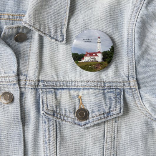 Schaltfläche Rawley Point Lighthouse Button (Beispiel)