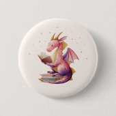 Schaltfläche "Reading Dragon Round" - Benutzerdefi Button (Vorderseite)